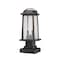 Z-Lite Millworks 2 Light Outdoor Pier Mounted Fixture, Oil Rubbed Bronze & Clear Beveled 574PHMS-SQPM-ORB - alternate 2